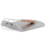 Mahlzeit Edelstahl Pizzaschieber mit Bambus Griff | 25,5 x 30,5 cm | Pizzaschaufel für Pizzaofen | Pizzawender zum Backen | Schieber, Grillzubehör, Schaufel, Pizzapaddel, Klappgriff