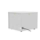 Royal Catering RCPO-3000-2PS-1 Pizzaofen elektrisch 2 Kammern Pizzabackofen Pizza Ofen Schamotte Schamotteboden (3000W, 2 Schamotte-Steinböden: 40 x 40 x 1,5 cm, Timer bis 120 min, Edelstahl)