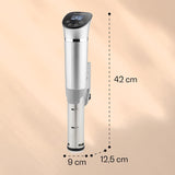 Klarstein Quickstick- Sous-Vide Garer, Präzisionskochtopf, Schongarer, 1300 Watt, Timerfunktion, 3D Circulating, 0-95 °C, LCD Touch-Display, wasserdicht, bis 20 Liter, flex, silber