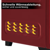 WOLTU Mini Backofen 21 L, elektrischer Minibackofen, Miniofen, Pizzaofen, 1280 W, 100-230 °C, Timer 60 Min., Ober-/Unterhitze, Doppelverglasung, Rot