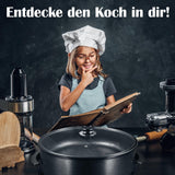 ecolle Hochwertige elektrische Pizzapfanne Partypfanne 42 cm/Grillpfanne/Elektropfanne/Pizzaofen /Crepe /Paella Pfanne/Hot Pot, Leistung 1500 (42cm x 9cm)