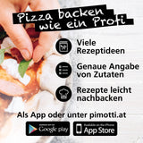 PIMOTTI Pizzastein 2cm Pizzastein für Backofen Brotbackstein aus echtem Schamott eckig Backstein für Backofen Pizza Steinplatte für Back Ofen Grill Gasgrill Pizza Stone
