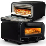 GIU Elektrischer Pizzaofen - Starker Elektro-Ofen für neapolitanische Pizza | Backofen, Pizzaofen, elektrisch, Electric Oven | Über 400 Grad FusionHeat-Tech | Genieße Steinofen-Geschmack Zuhause