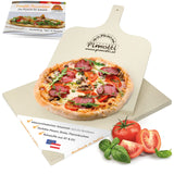 PIMOTTI Pizzastein 2cm Pizzastein für Backofen Brotbackstein aus echtem Schamott eckig Backstein für Backofen Pizza Steinplatte für Back Ofen Grill Gasgrill Pizza Stone