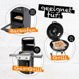 PIMOTTI Pizzastein 2cm Pizzastein für Backofen Brotbackstein aus echtem Schamott eckig Backstein für Backofen Pizza Steinplatte für Back Ofen Grill Gasgrill Pizza Stone